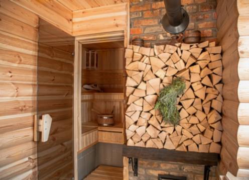 Energy Efficiency in Ventilating Wood-Burning Saunas